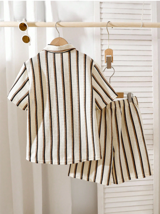 Abstract Expressionist Shirt & Shorts Co-ord