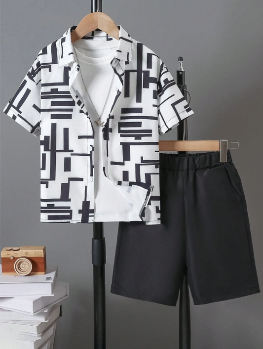 Wild Blossom & Botanical Shirt & Shorts Set