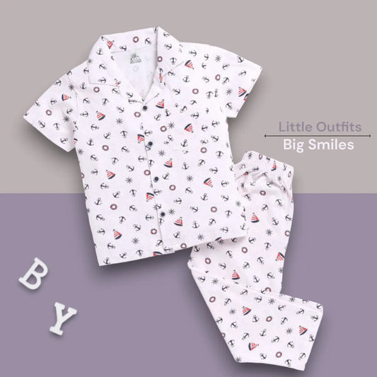 Smooth Sailing Nautical Night Suit