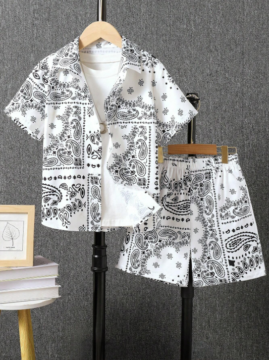 Heritage Paisley Artisan Shirt & Shorts Set