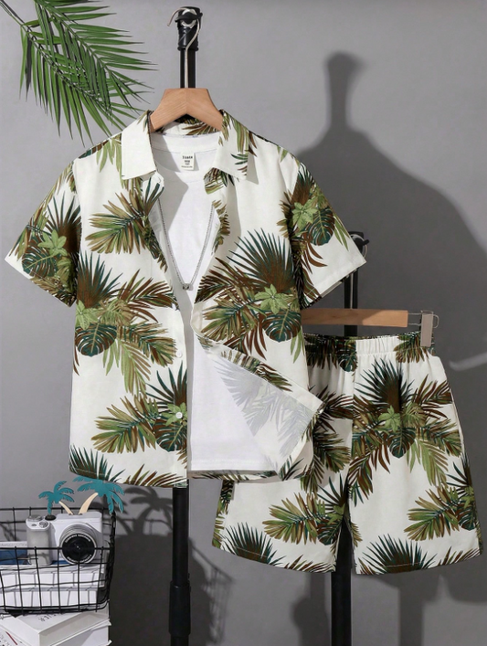 Paradise Bloom Shirt & Shorts Set