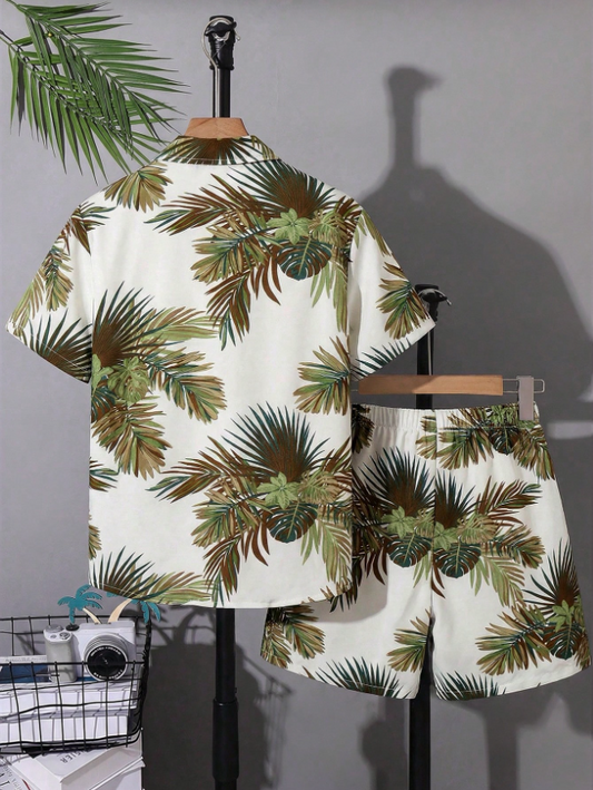 Paradise Bloom Shirt & Shorts Set